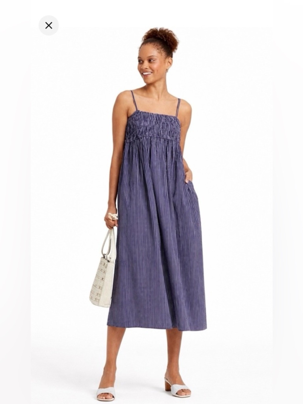 New Target Striped navy and gray Women's dress